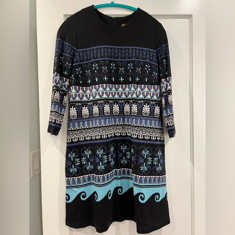 J. McLaughlin 3/4 Sleeve Kinsley Dress with pockets, size S (fits M)